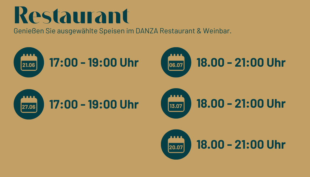 Webseite Öffnungszeiten DANZA